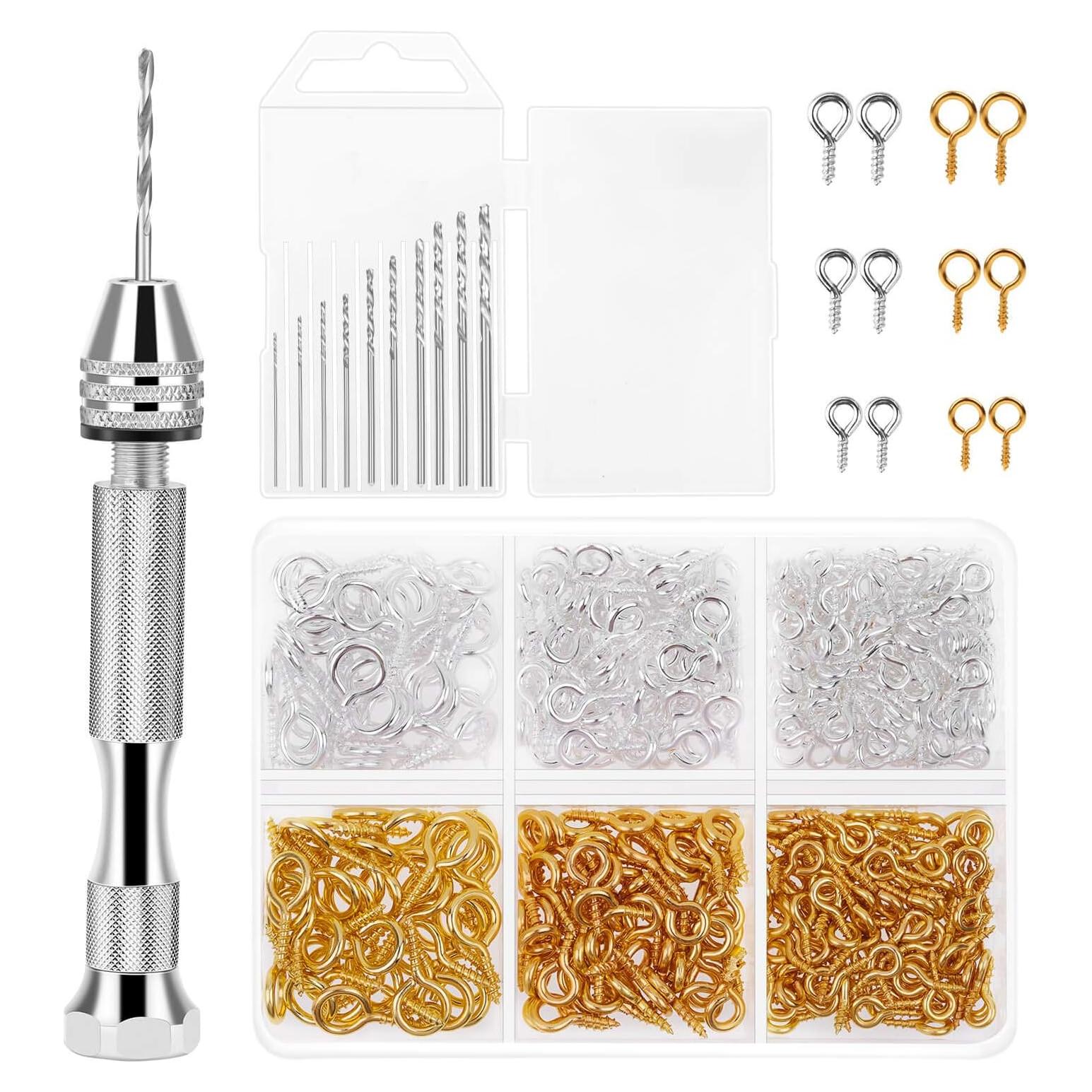 Taladro Manual Shynek con Pin Vise y 10 Brocas para Joyería