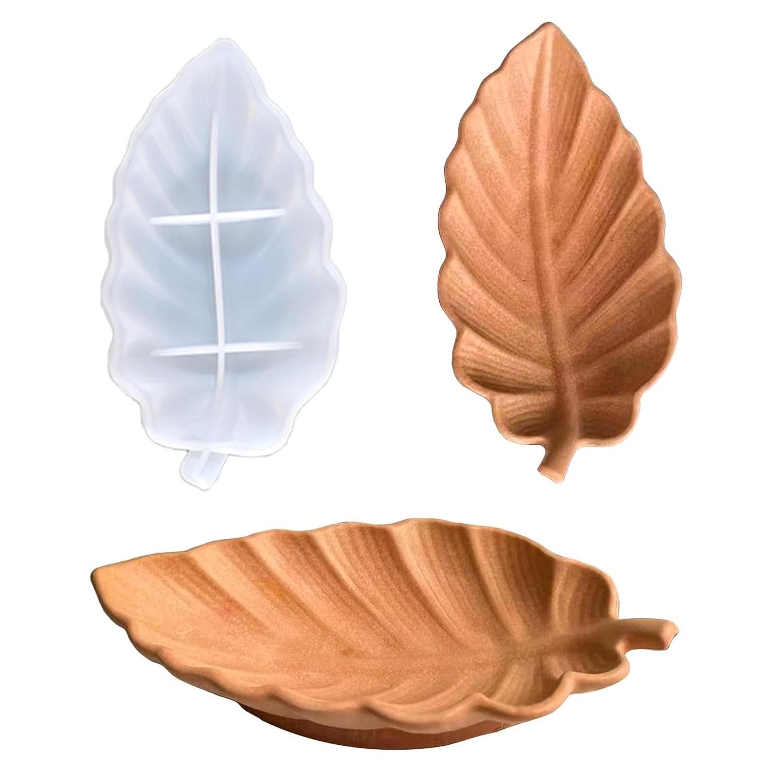 Molde de Silicona Wehous Hoja para Resina 17.8x14x1.8cm