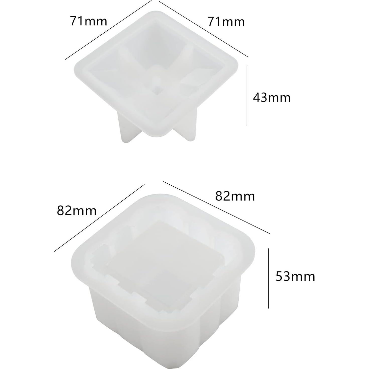 Molde de Silicona para Tarros con Tapa SMEKHOXO 8.18cm