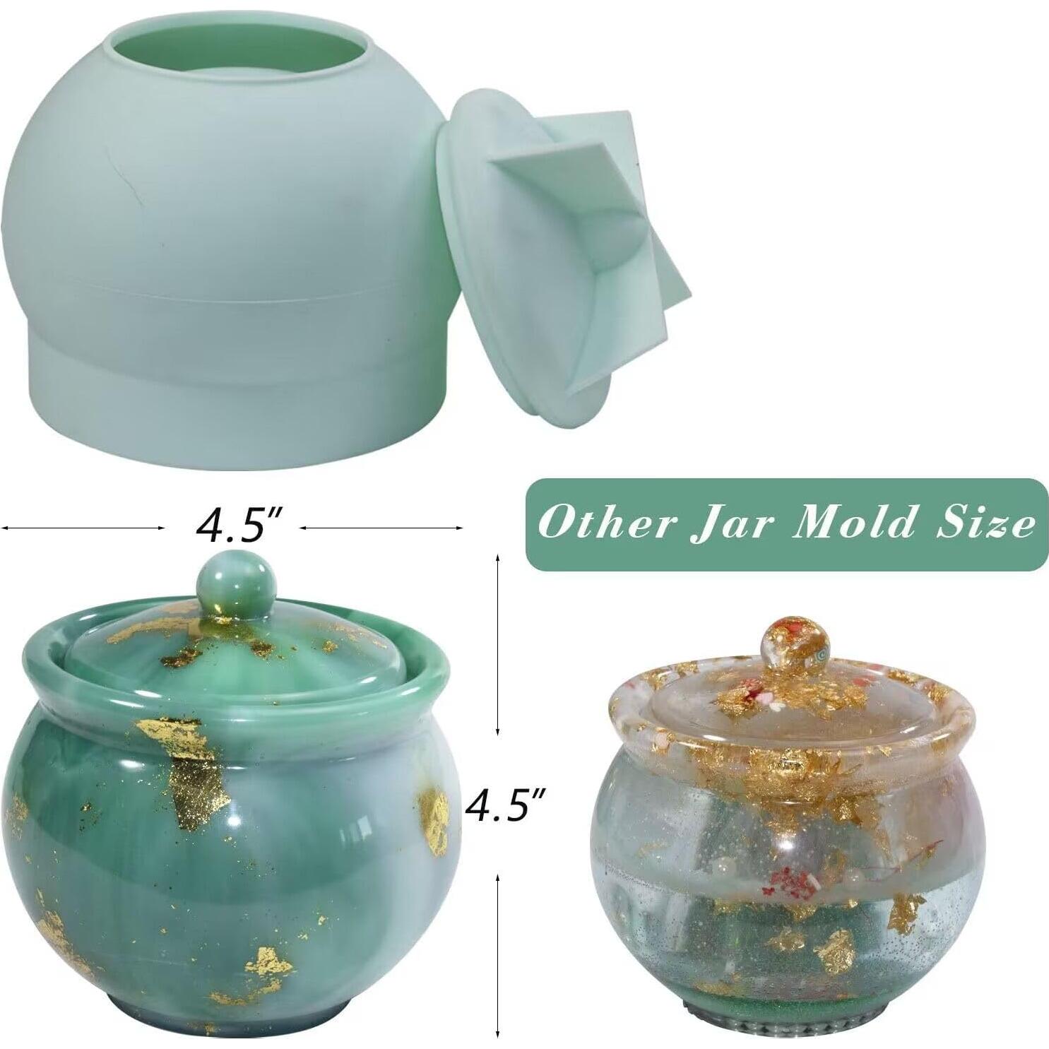 Moldes de Resina FaitmainX para Tarros Extra Grande 11.4 cm
