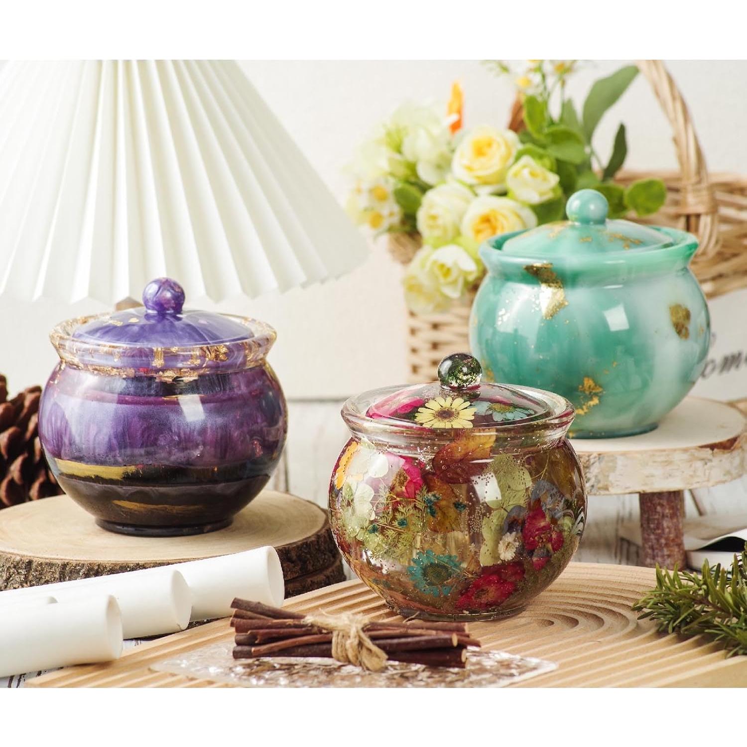 Moldes de Resina FaitmainX para Tarros Extra Grande 11.4 cm