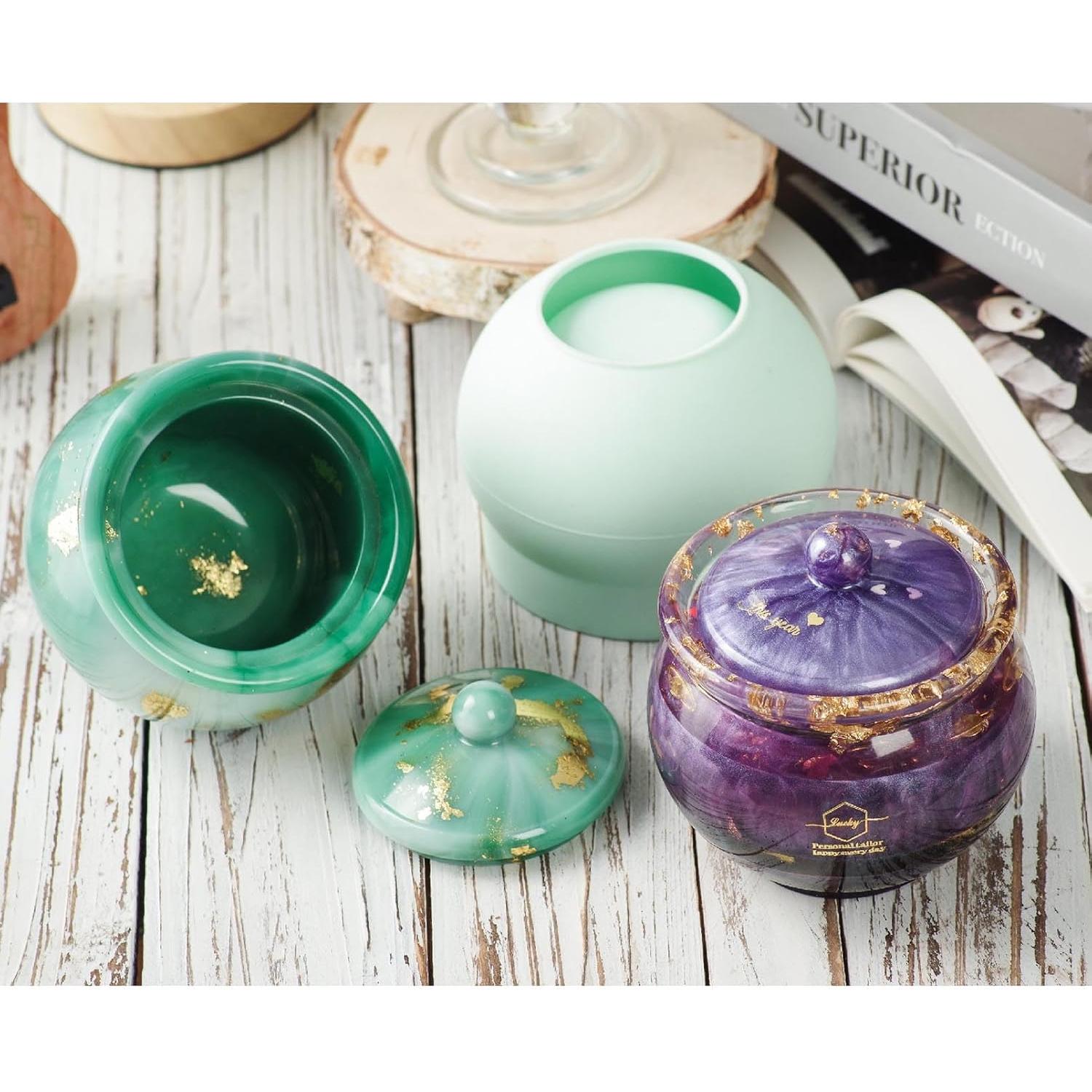 Moldes de Resina FaitmainX para Tarros Extra Grande 11.4 cm