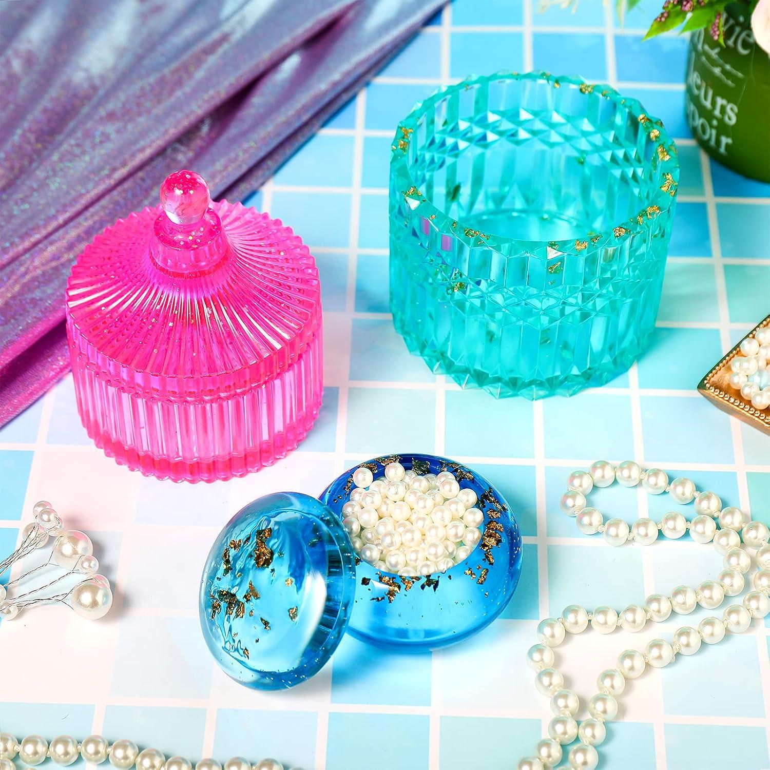 Molde de Silicona Patelai para Tarro y Caja de Joyería 3 Piezas