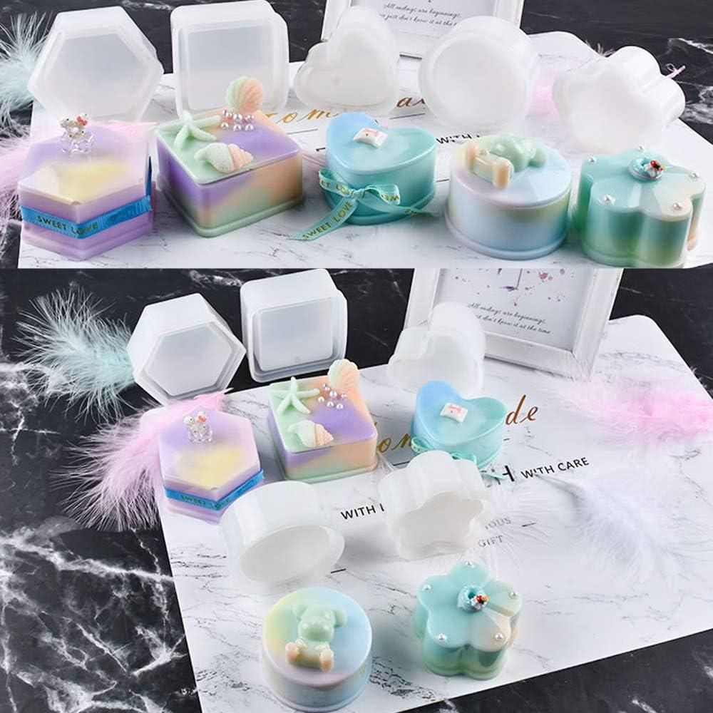 Molde de Silicona Tomorotec 5 Formas para Resina y Jabón