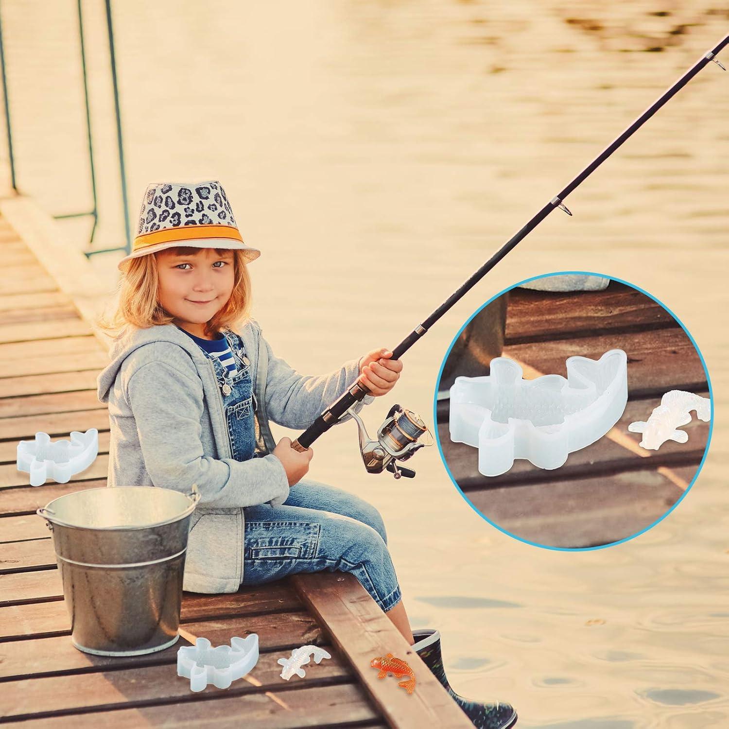 Molde de Silicona Pez Koi Patelai 3 Piezas con Lentejuelas