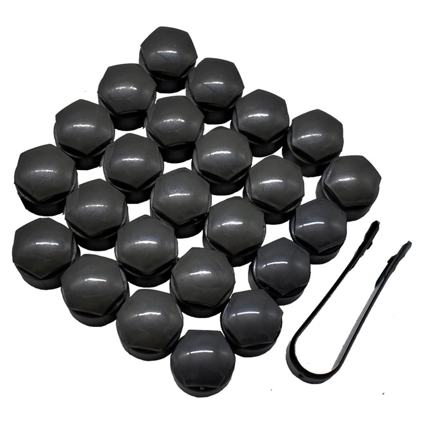 Tapa Central de Rueda XUKEY para Audi 20pcs 25mm Negro