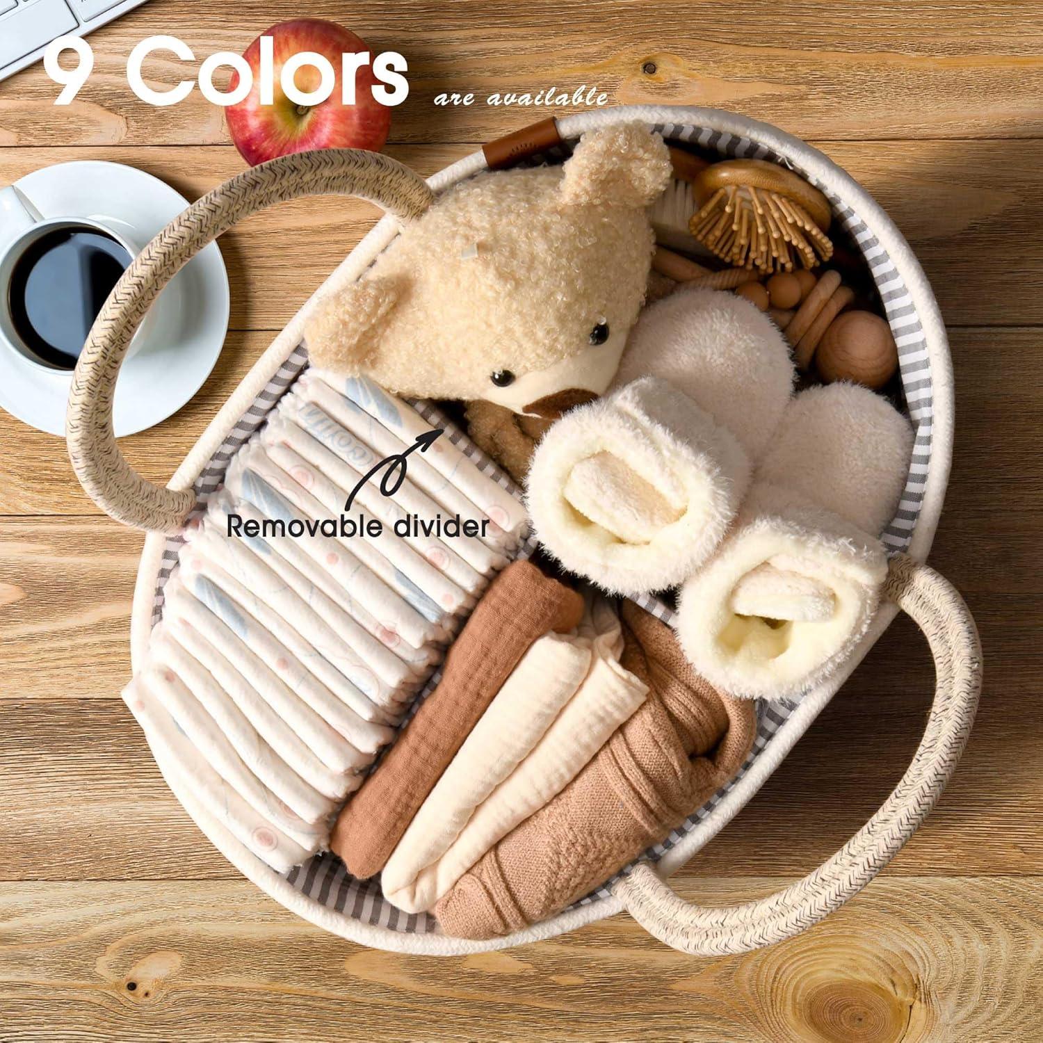 Cesta de Cambio para Bebés J&JOO Rosa Caddy Pañales Doble Cubierta