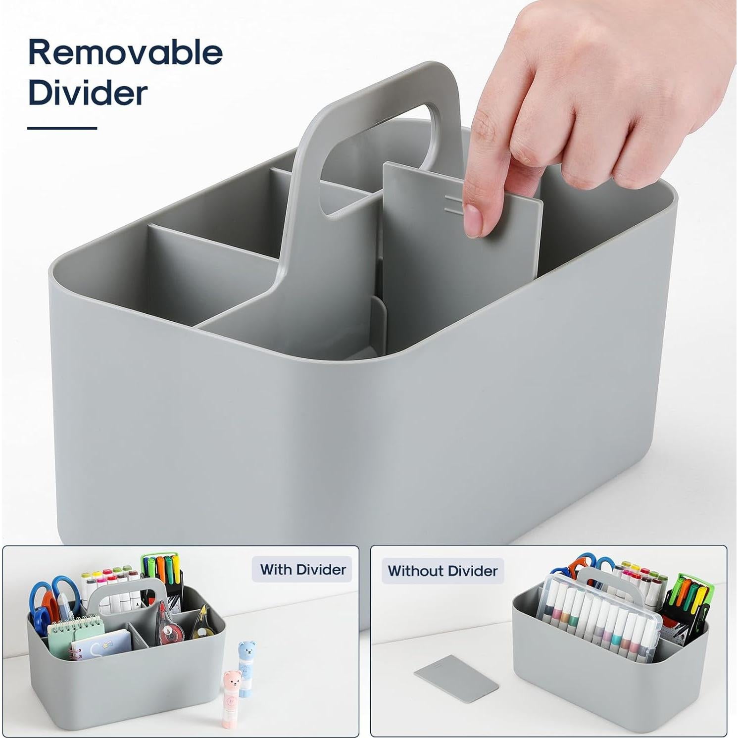 Organizador Caddy Multiusos AOZITA Gris 24.8x15.5x17 cm