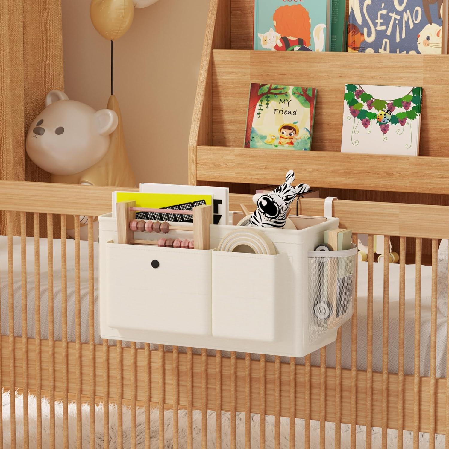 Organizador Lateral para Cama Edudif Blanco - Caddy Colgante 37.5x20cm