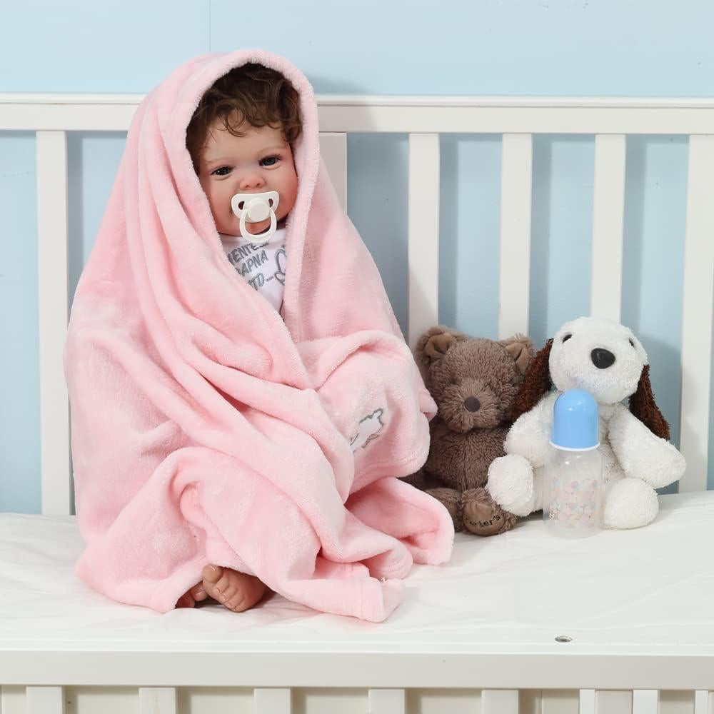 Set de Regalo para Bebés CREVENT - Organizador Rosa con Mantas y Más