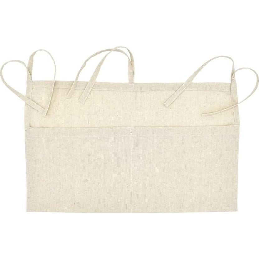 Organizador Colgante de Cuna YeeMan de Lino 2 Bolsillos