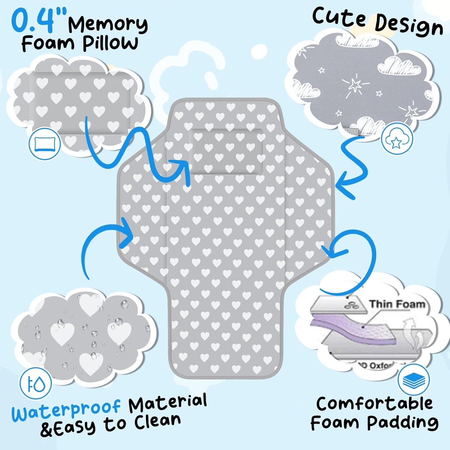 Alfombrilla de Cambio Portátil Bebés Momcozy Gris 53x66cm