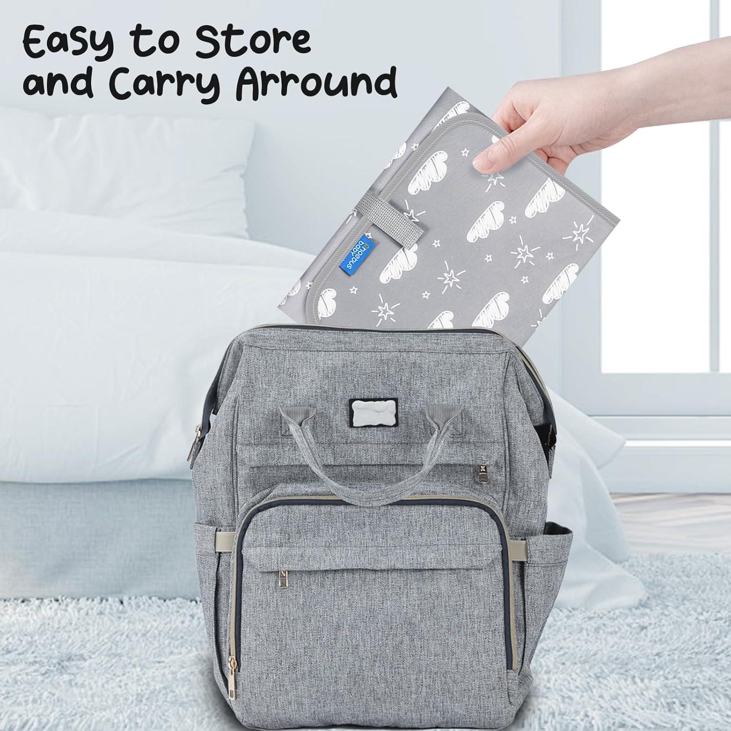 Alfombrilla de Cambio Portátil Bebés Momcozy Gris 53x66cm