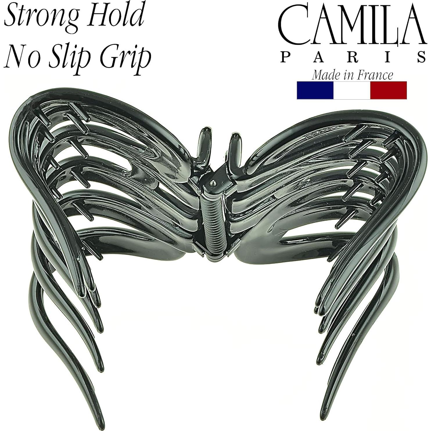 Clip de Cabello Grande Camila Paris AD719 Negro para Cabello Grueso