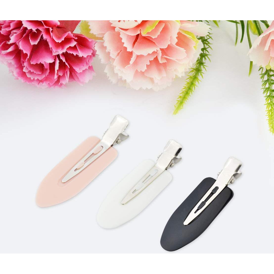 24 Clips para el Cabello Sin Doblado Wobe - Negro, Rosa, Blanco