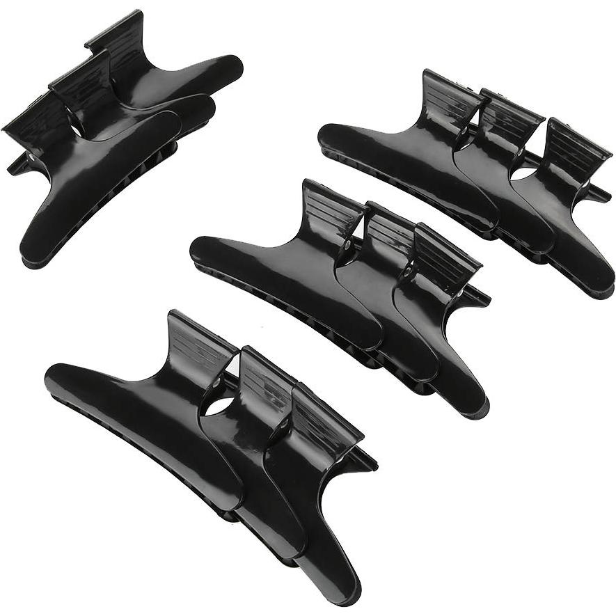 Pinzas para el cabello Yosoo, 12 piezas, mariposa negras