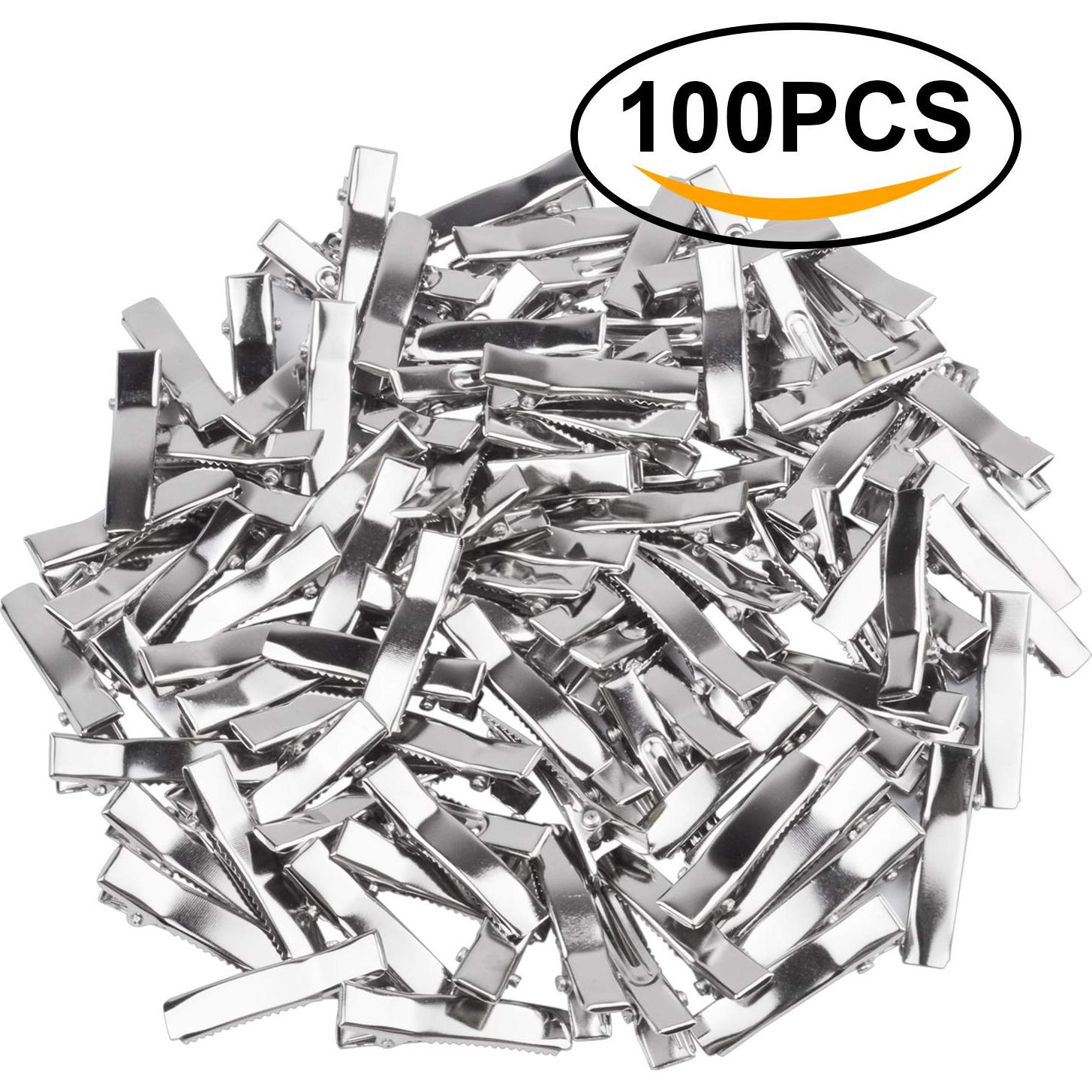 Clips de Pelo Cocodrilo Jdesun 100 Piezas Metal 3.56 cm