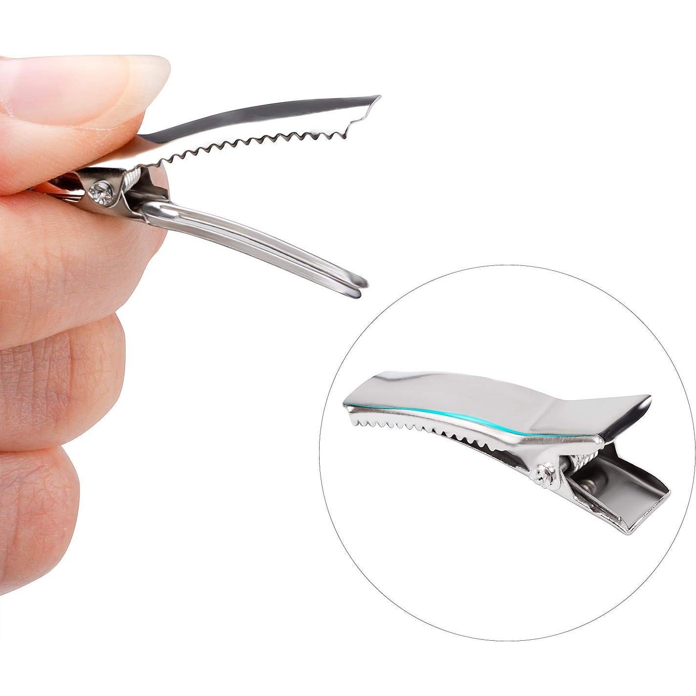 Clips de Pelo Cocodrilo Jdesun 100 Piezas Metal 3.56 cm