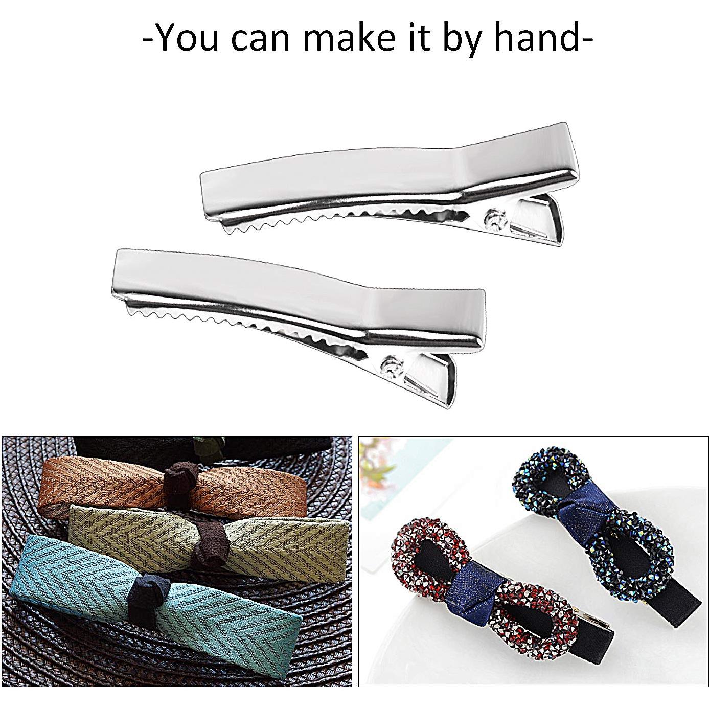 Clips de Pelo Cocodrilo Jdesun 100 Piezas Metal 3.56 cm