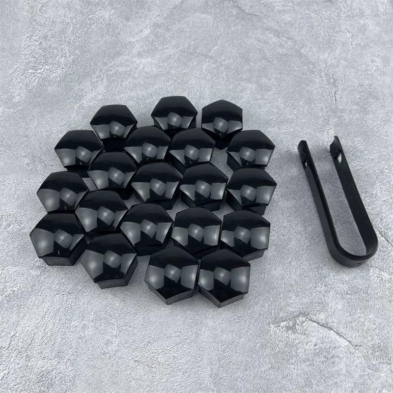 Kit de Tapas Centrales de Rueda Tesla Model 3 y Y - Negro Mate