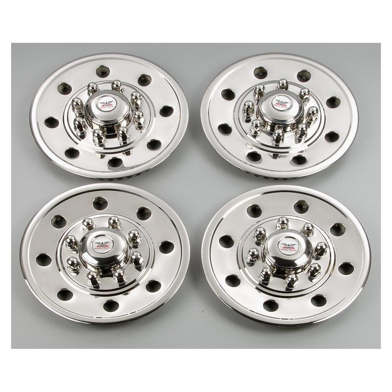 Juego de 4 Tapacubos Acero Inoxidable Phoenix GQST60-x1 16"