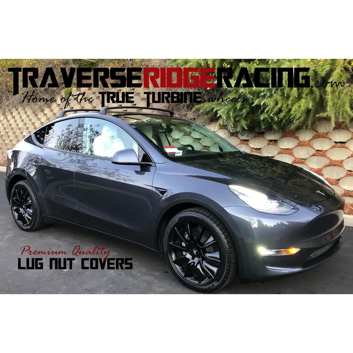 Juego de 22 tapas de tuerca de rueda Traverse Ridge Racing para Tesla