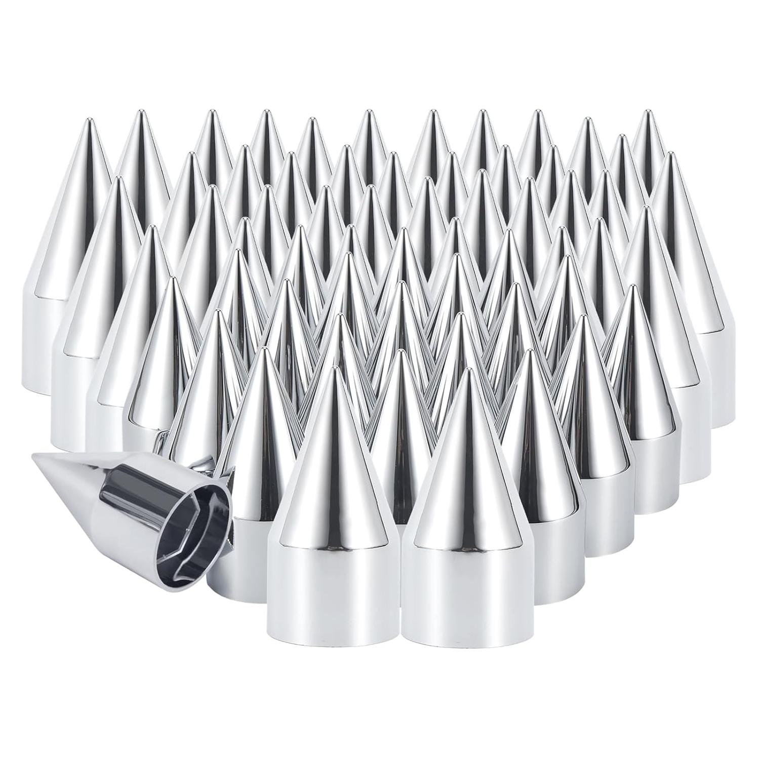 Tapas de Tuerca de Rueda Cromadas TECTRUC 33mm 60 PCS