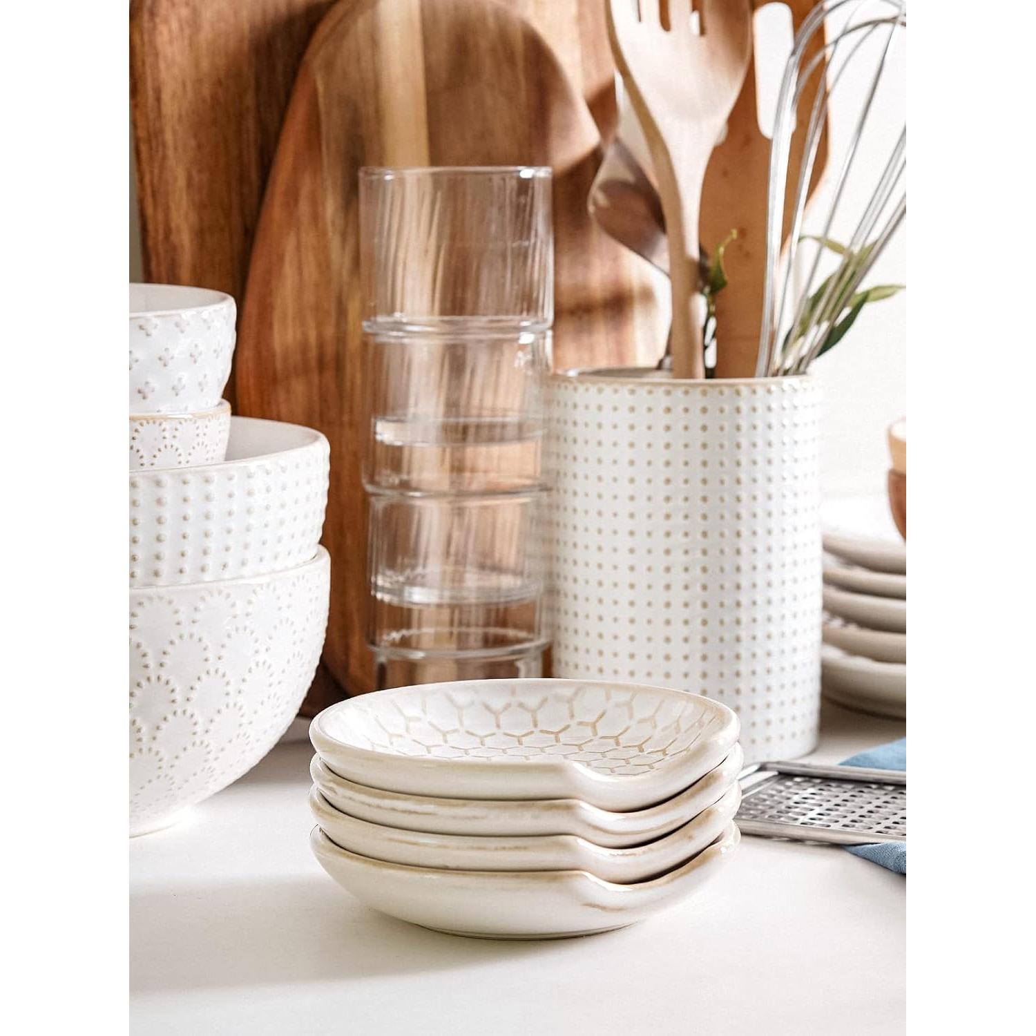 Soporte de Cuchara de Cerámica LE TAUCI Fuegos Artificiales 12.2 cm