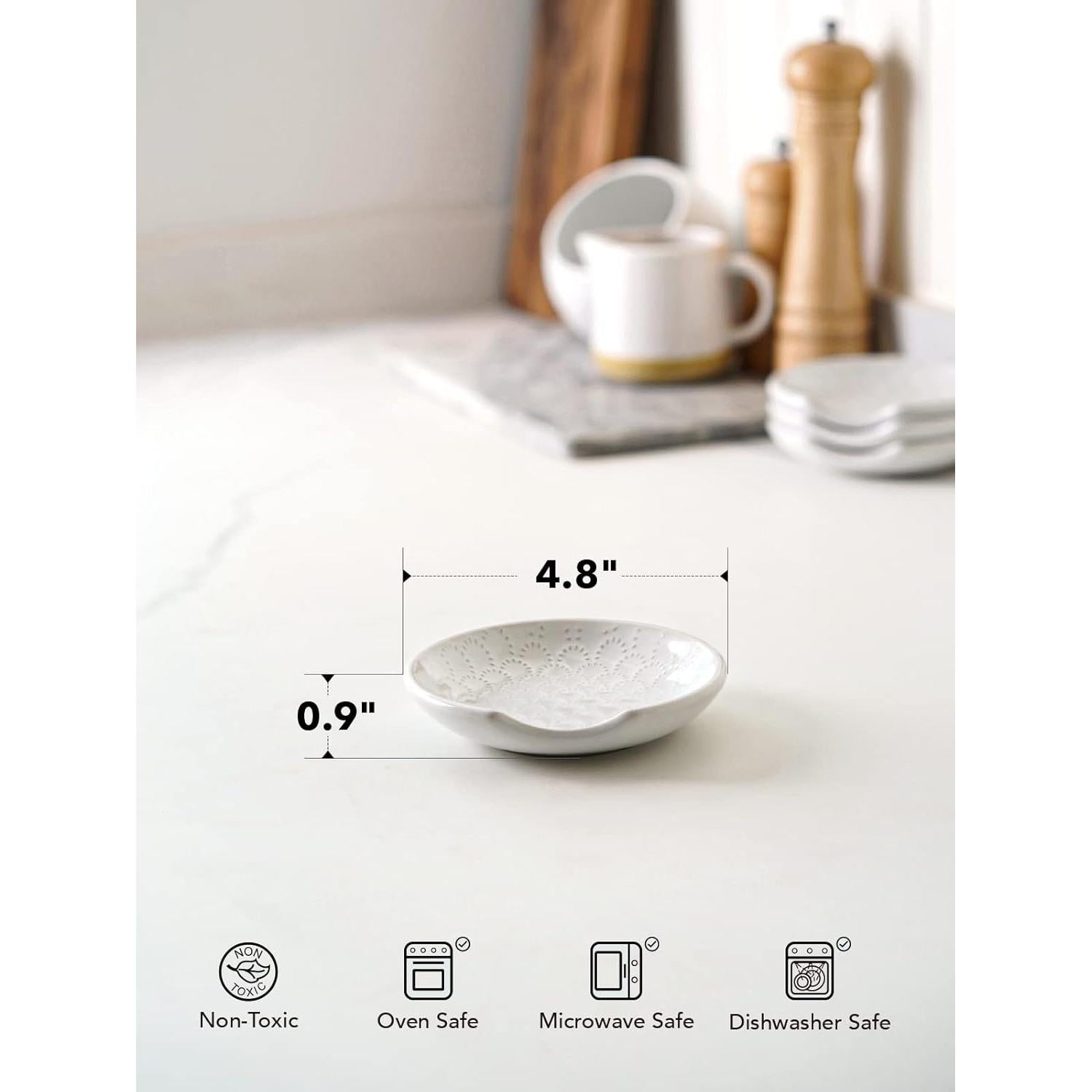 Soporte de Cuchara de Cerámica LE TAUCI Fuegos Artificiales 12.2 cm