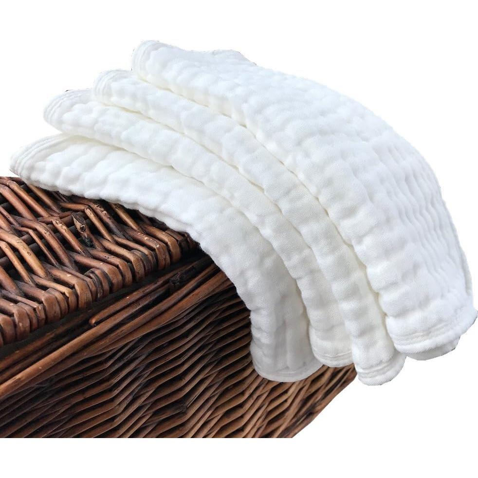 Paños de Eructo Grande 4 Pack Synrroe 100% Algodón Absorbentes