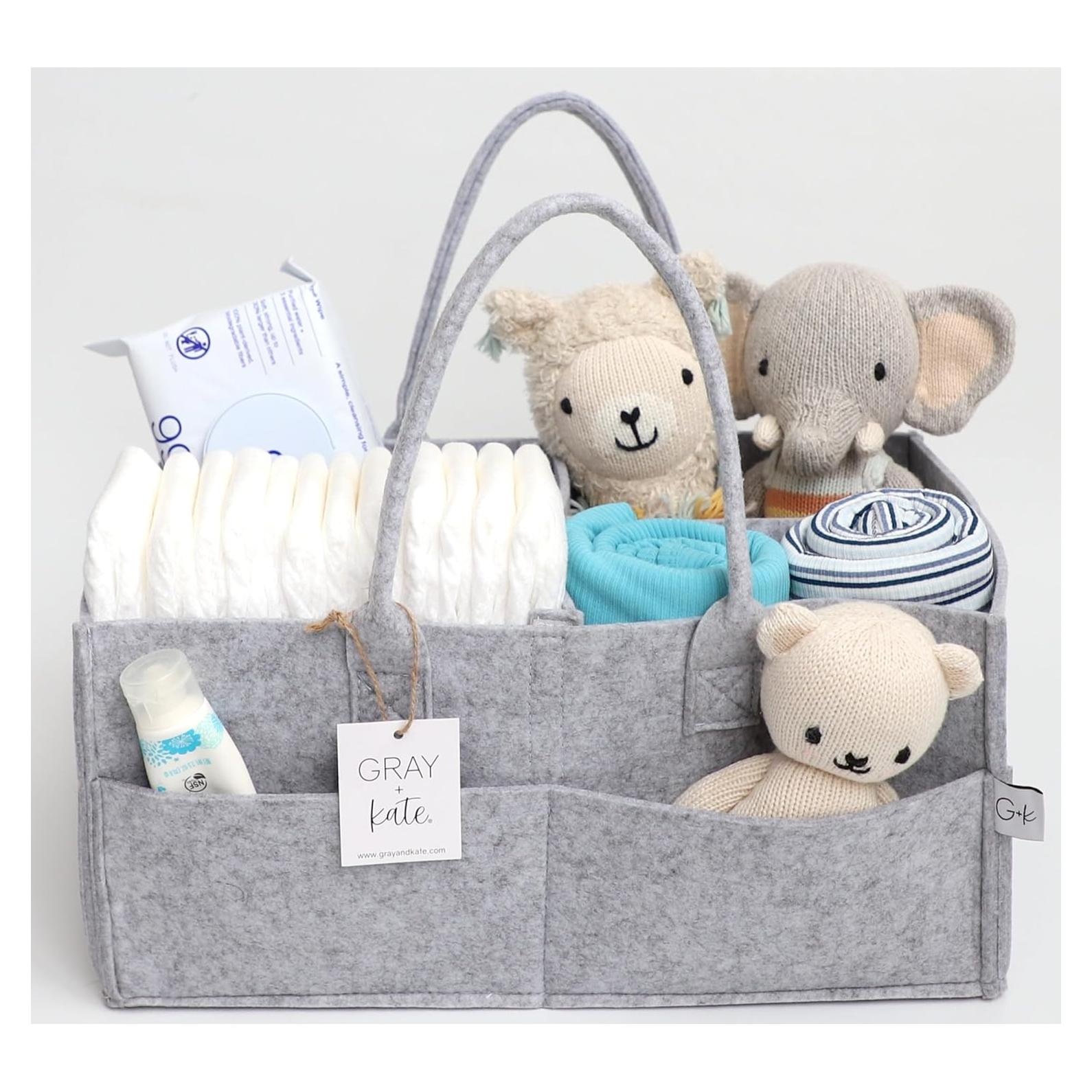 Caddy para Pañales Gray y Kate - Organizador de Fieltro 16.5L