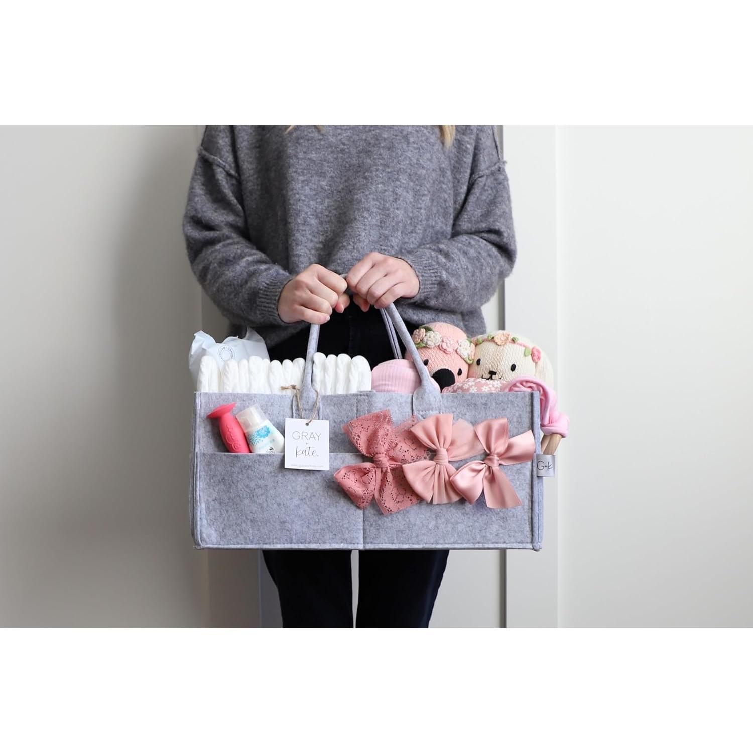 Caddy para Pañales Gray y Kate - Organizador de Fieltro 16.5L