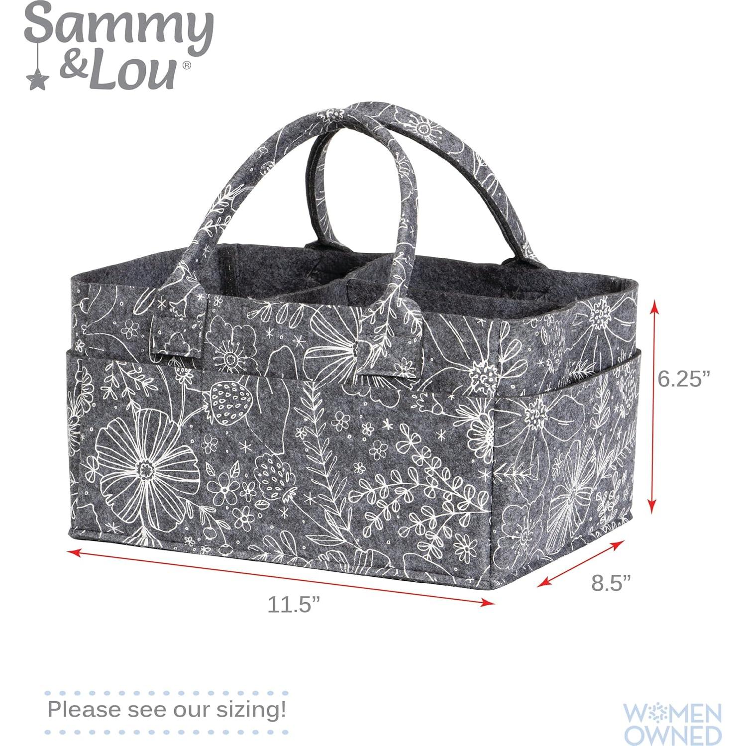 Caddy de Pañales Sammy & Lou Floral - Organizador Plegable 29.2x15.2x20.3cm
