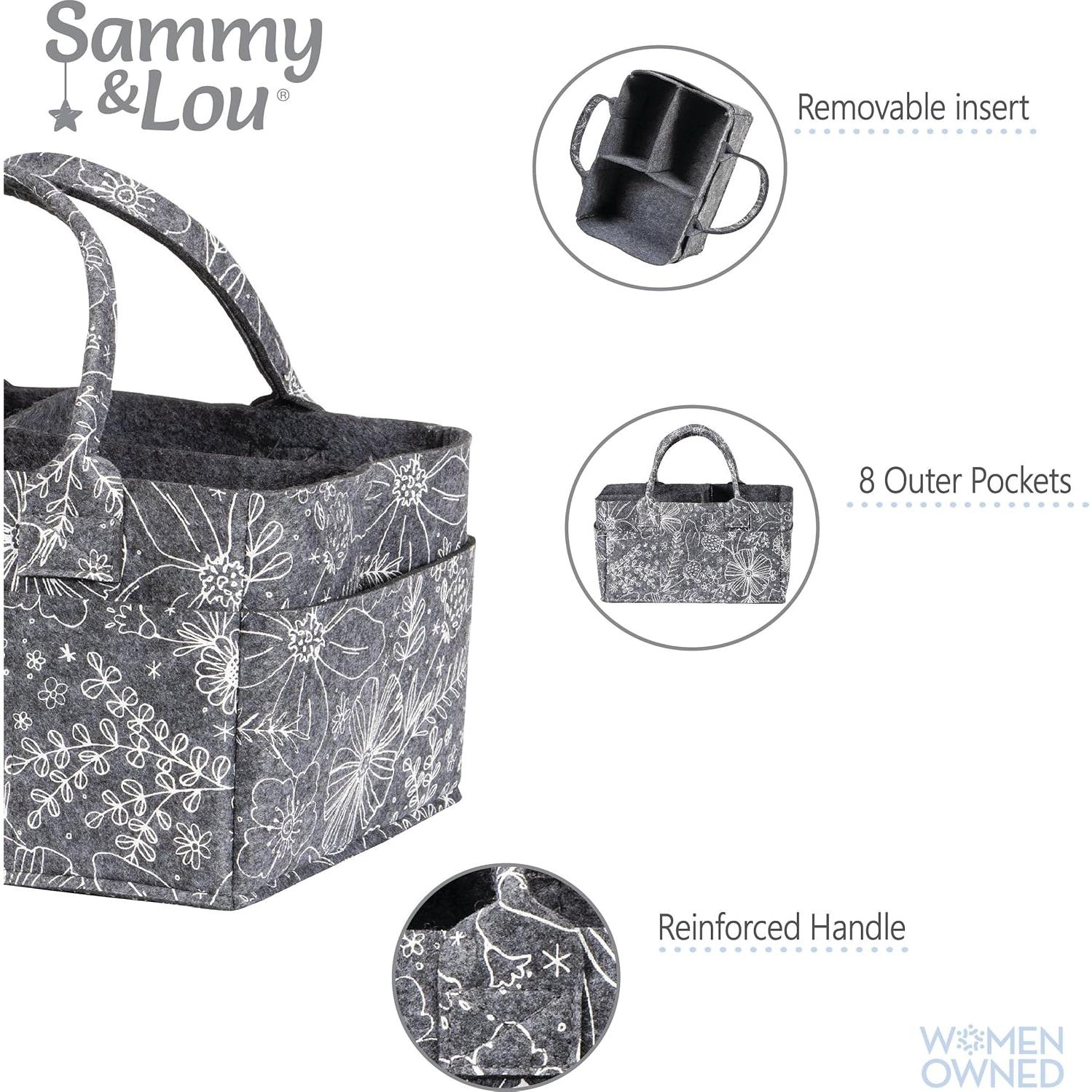 Caddy de Pañales Sammy & Lou Floral - Organizador Plegable 29.2x15.2x20.3cm