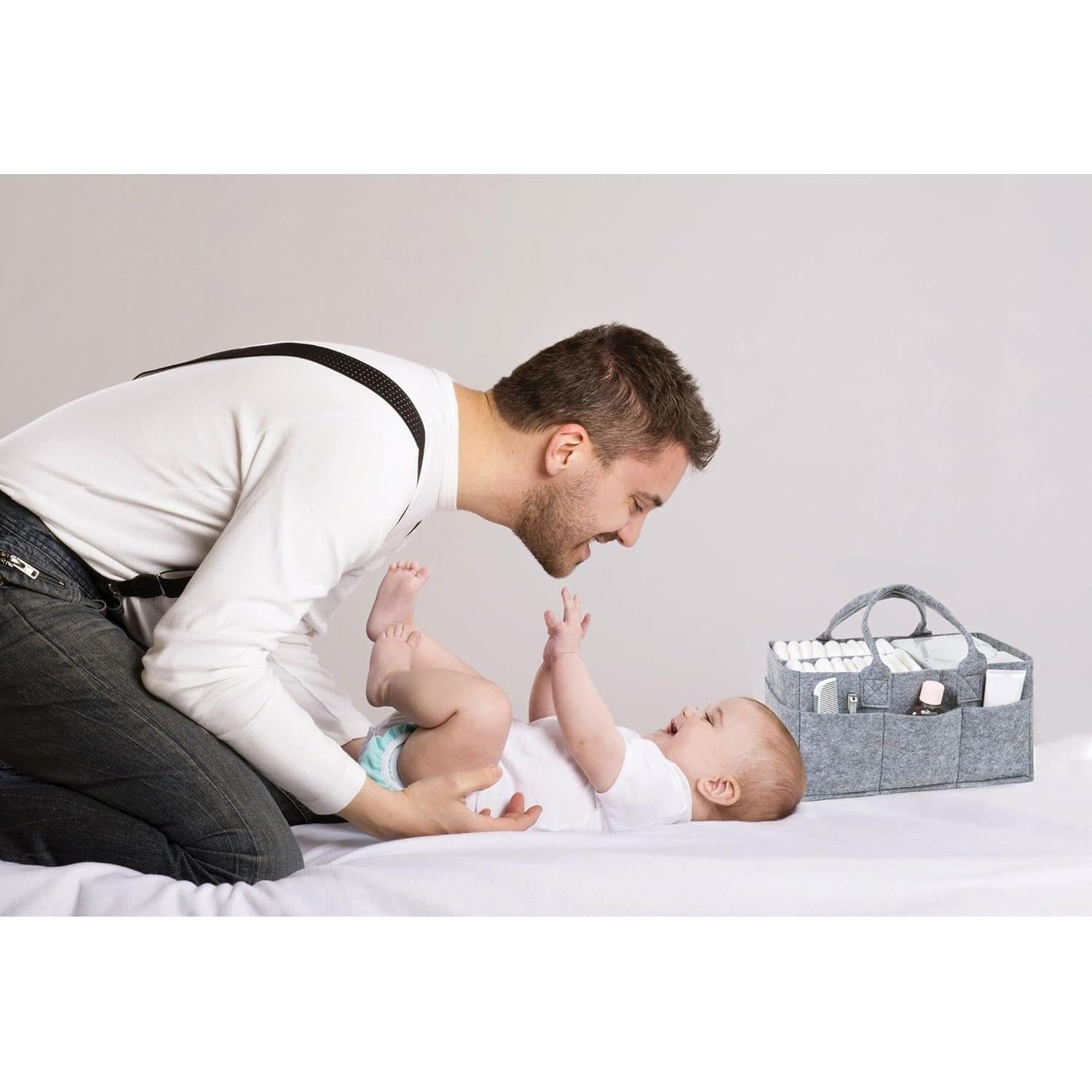 Caddy de Pañales Sammy & Lou Floral - Organizador Plegable 29.2x15.2x20.3cm