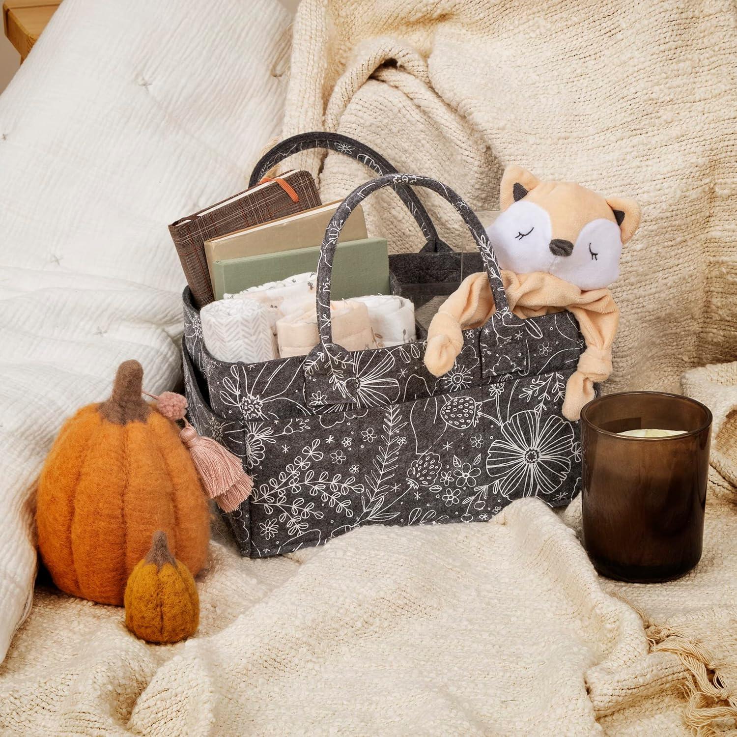 Caddy de Pañales Sammy & Lou Floral - Organizador Plegable 29.2x15.2x20.3cm