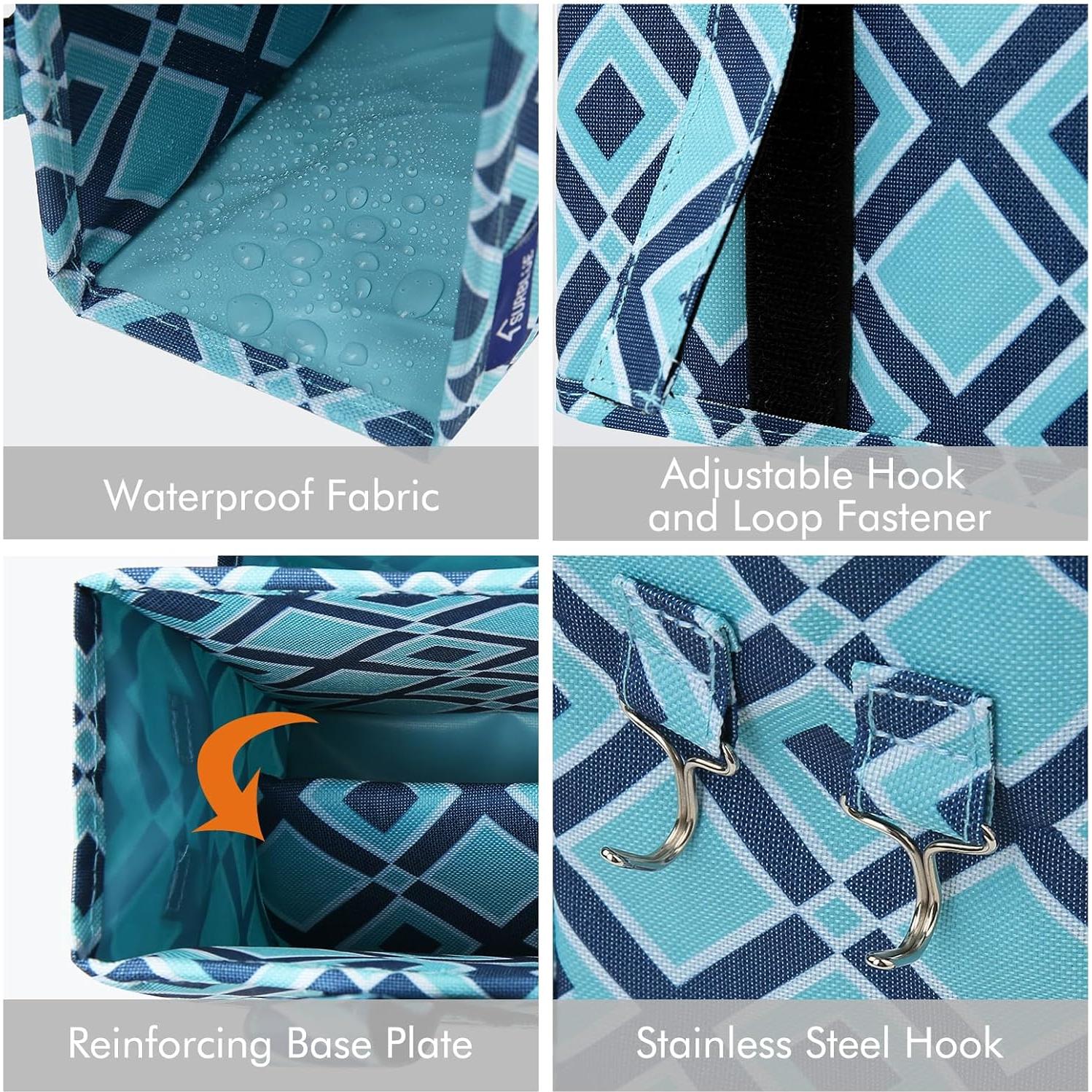 Organizador Colgante Surblue Caddy Pequeño Cuadrícula Azul