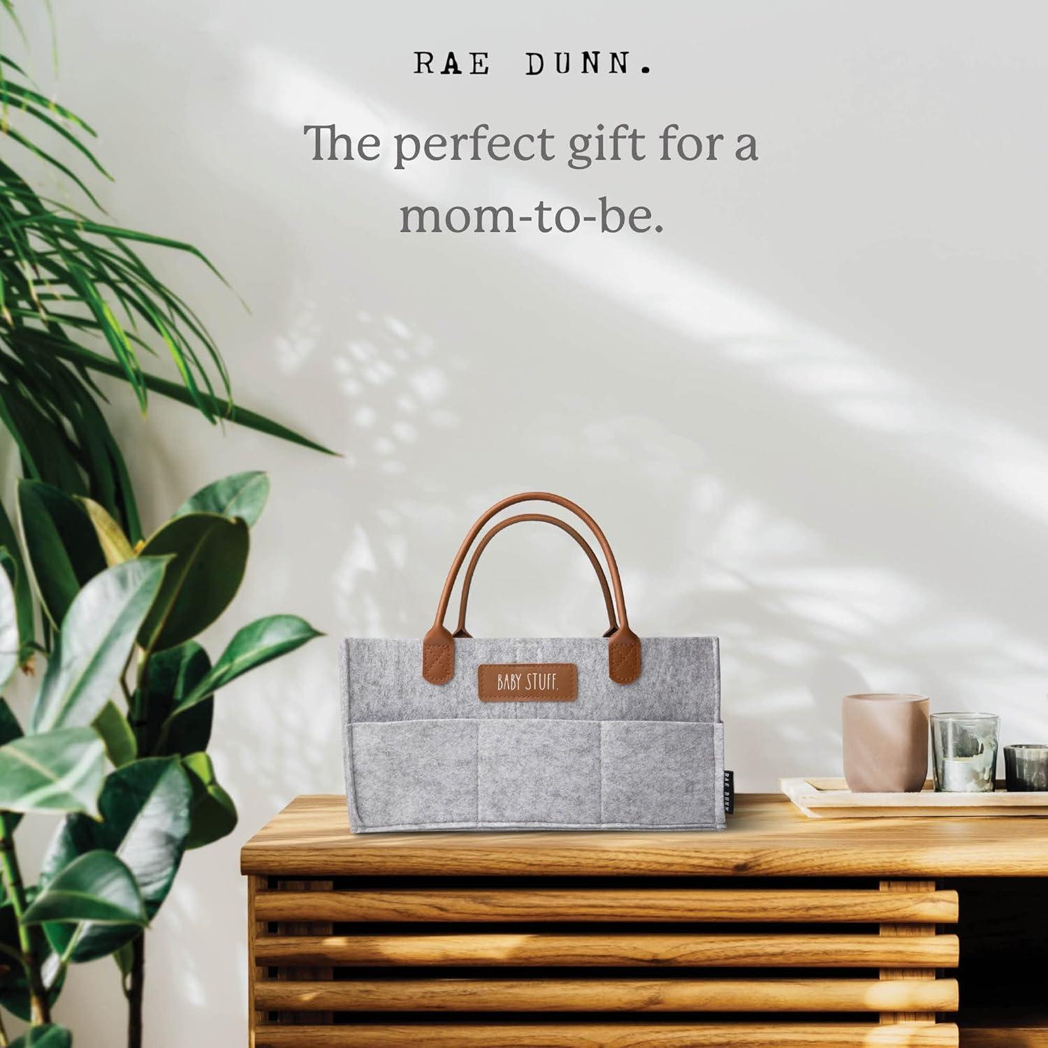 Caddy Organizador de Pañales Rae Dunn Fieltro Gris 40.6x22.9x17.8cm