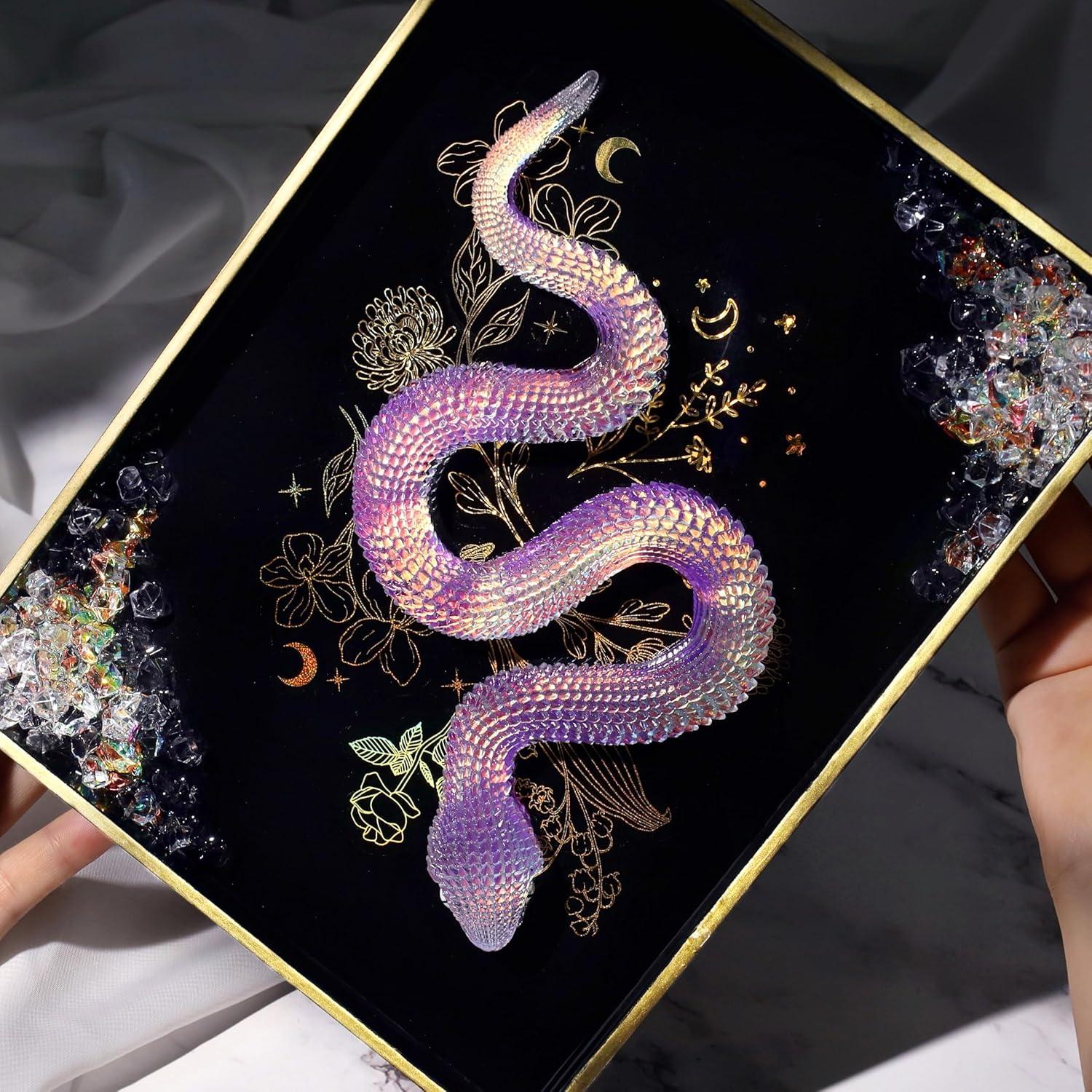 Molde de Resina de Serpiente Let's Resin 2 Piezas 20.3x15.2cm