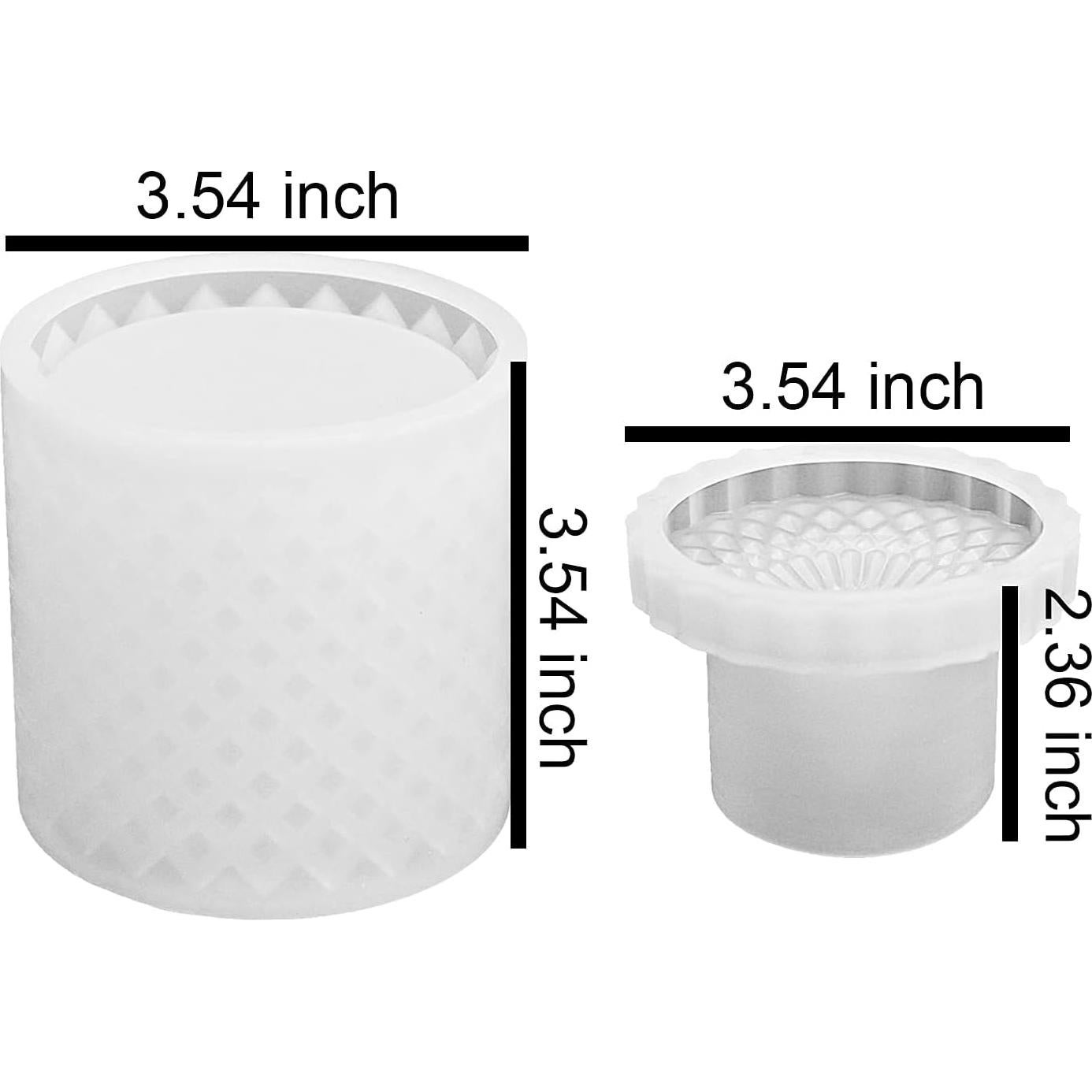 Molde de Silicona para Tarro Grande ResinWorld 9cm con Tapa