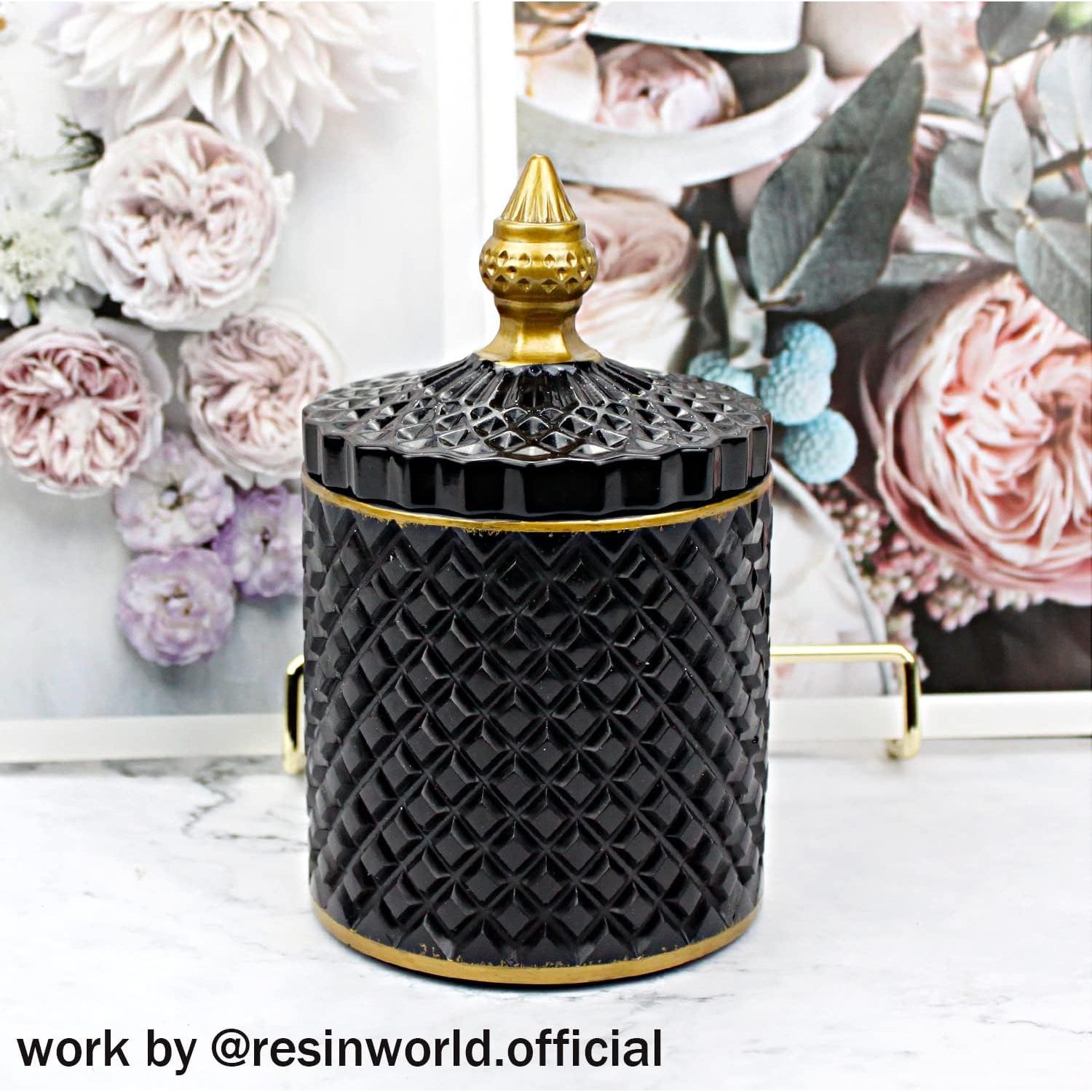 Molde de Silicona para Tarro Grande ResinWorld 9cm con Tapa