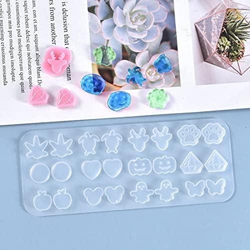 Moldes de Joyería de Silicona Acxico - 2 Piezas para DIY