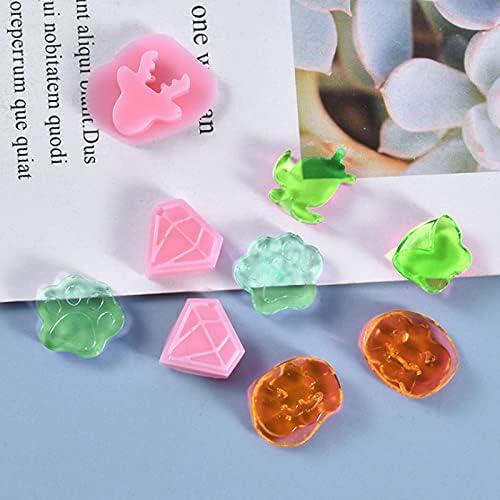 Moldes de Joyería de Silicona Acxico - 2 Piezas para DIY