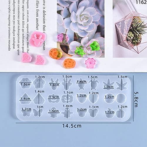 Moldes de Joyería de Silicona Acxico - 2 Piezas para DIY