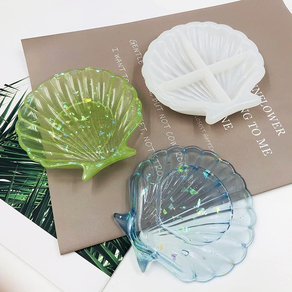 Molde de Resina en Forma de Concha FineGood - 2 Piezas