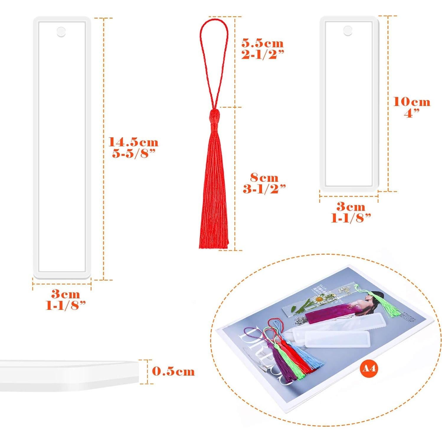 Kit de Moldes de Silicona Caffox para Marcadores DIY - 10 Piezas