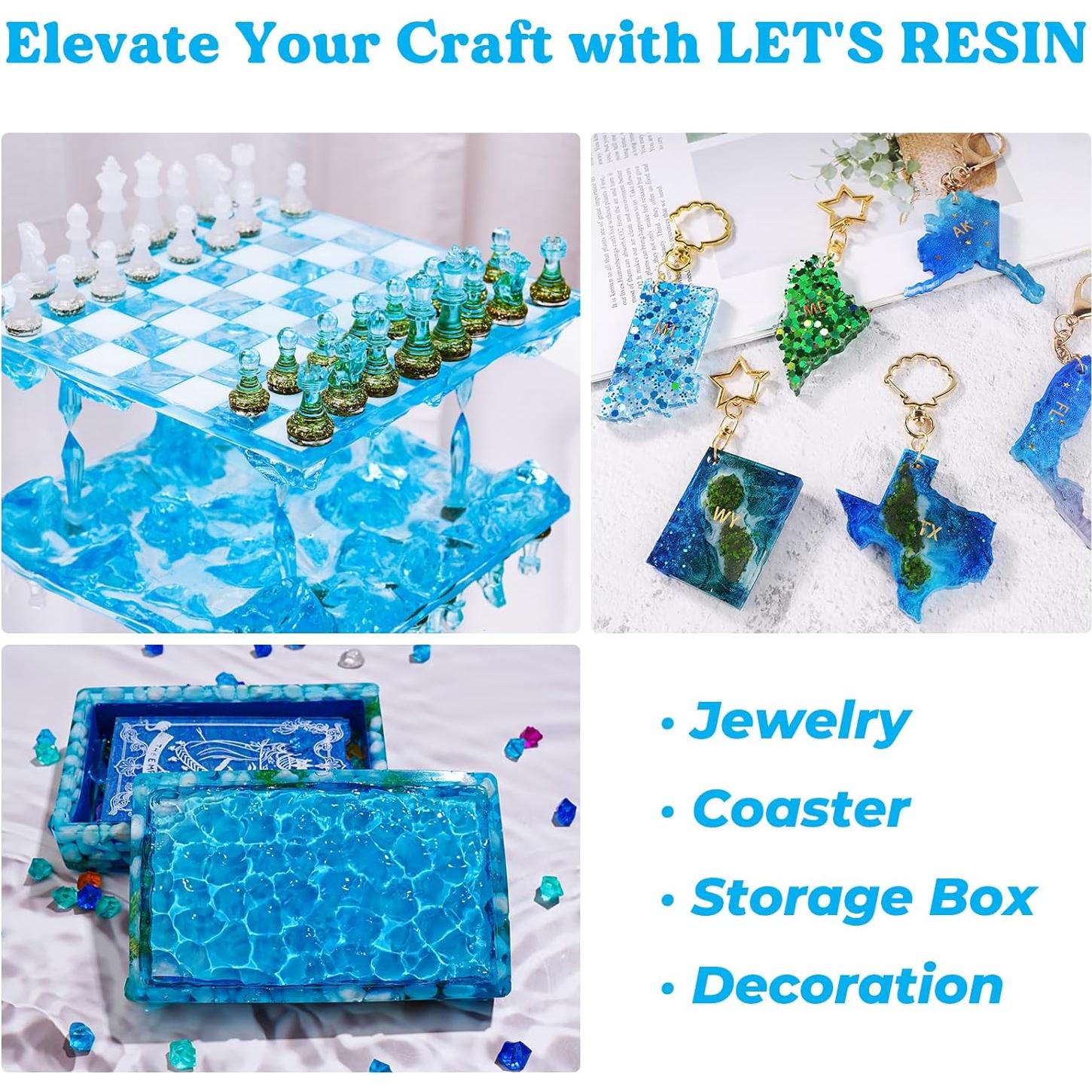 Kit de Resina Epoxy Let's Resin 3.78L Cristalina Sin Burbujas