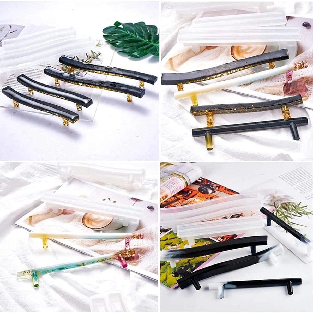 8 Piezas Moldes de Mango de Silicona MSDADA para Resina