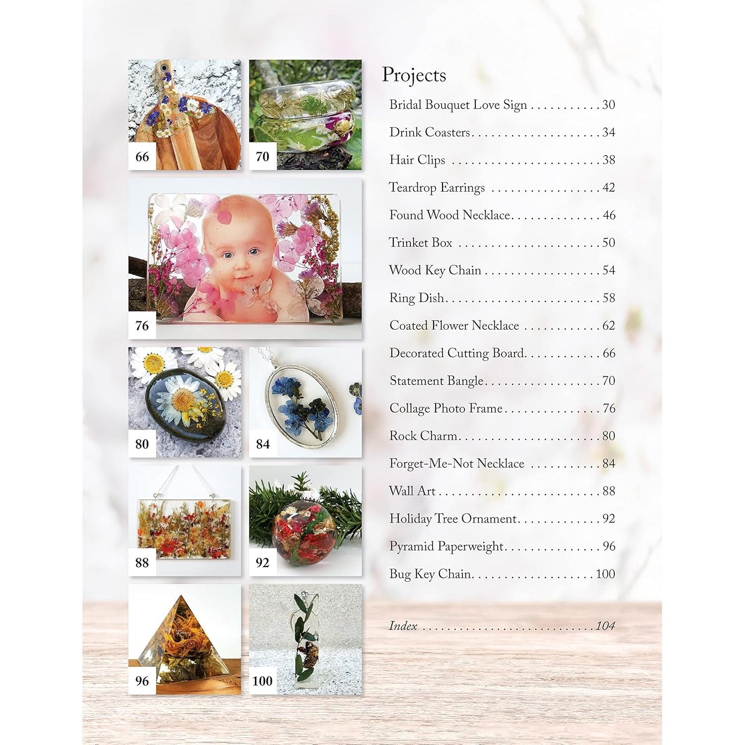 DIY Resin Crafting Projects: A Beginner's Guide to Making Clear Resin Jewelry, Paperweights, Coasters, and Other Keepsakes (Fox Chapel Publishing) Preserve Flowers, Feathers, Shells, Bugs, and More