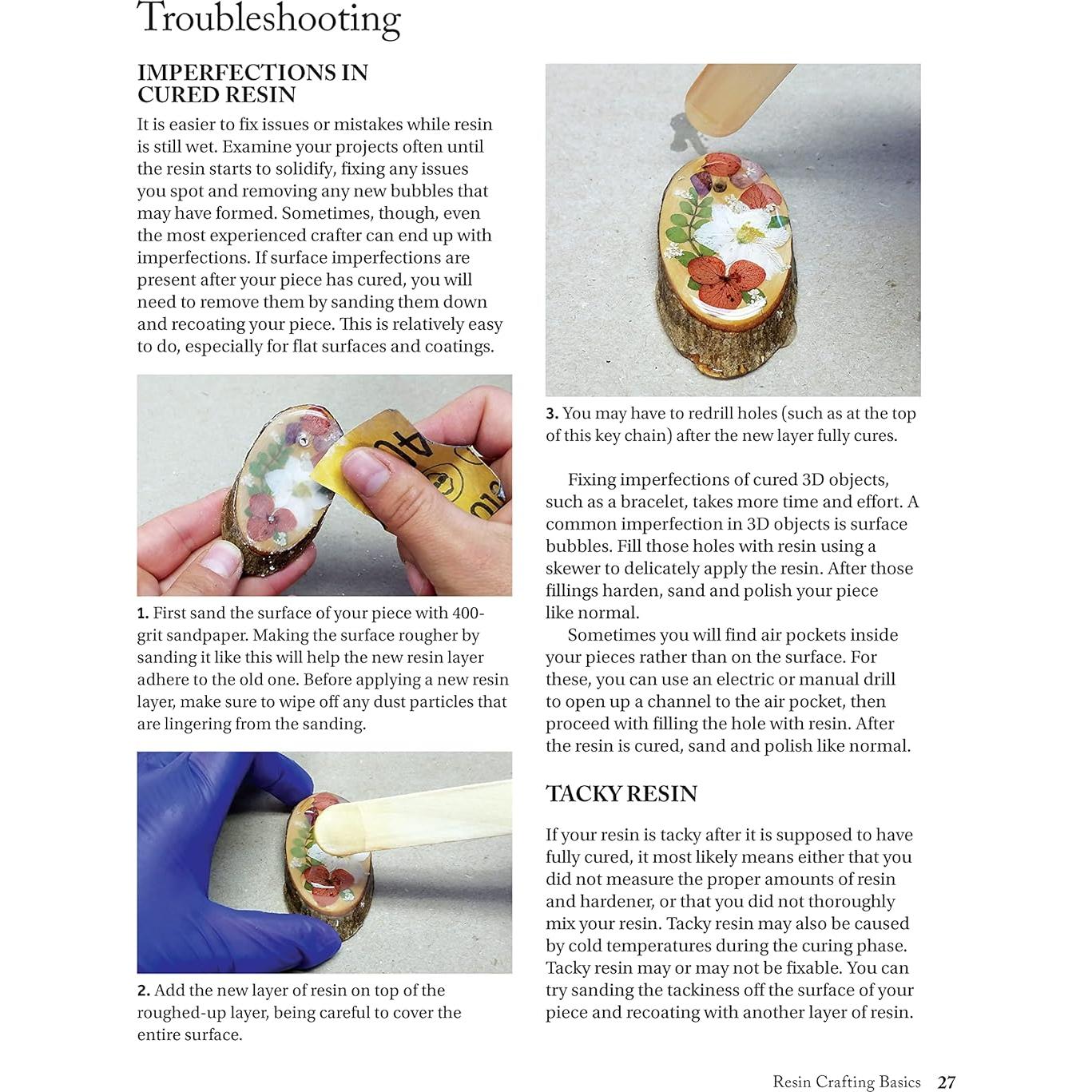 DIY Resin Crafting Projects: A Beginner's Guide to Making Clear Resin Jewelry, Paperweights, Coasters, and Other Keepsakes (Fox Chapel Publishing) Preserve Flowers, Feathers, Shells, Bugs, and More